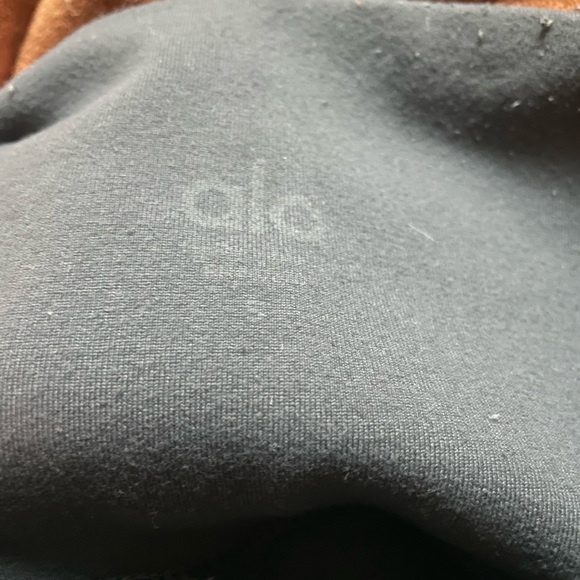 Alo yoga high waist winter warmth Anthracite gray plush leggings small - Picture 2 of 4